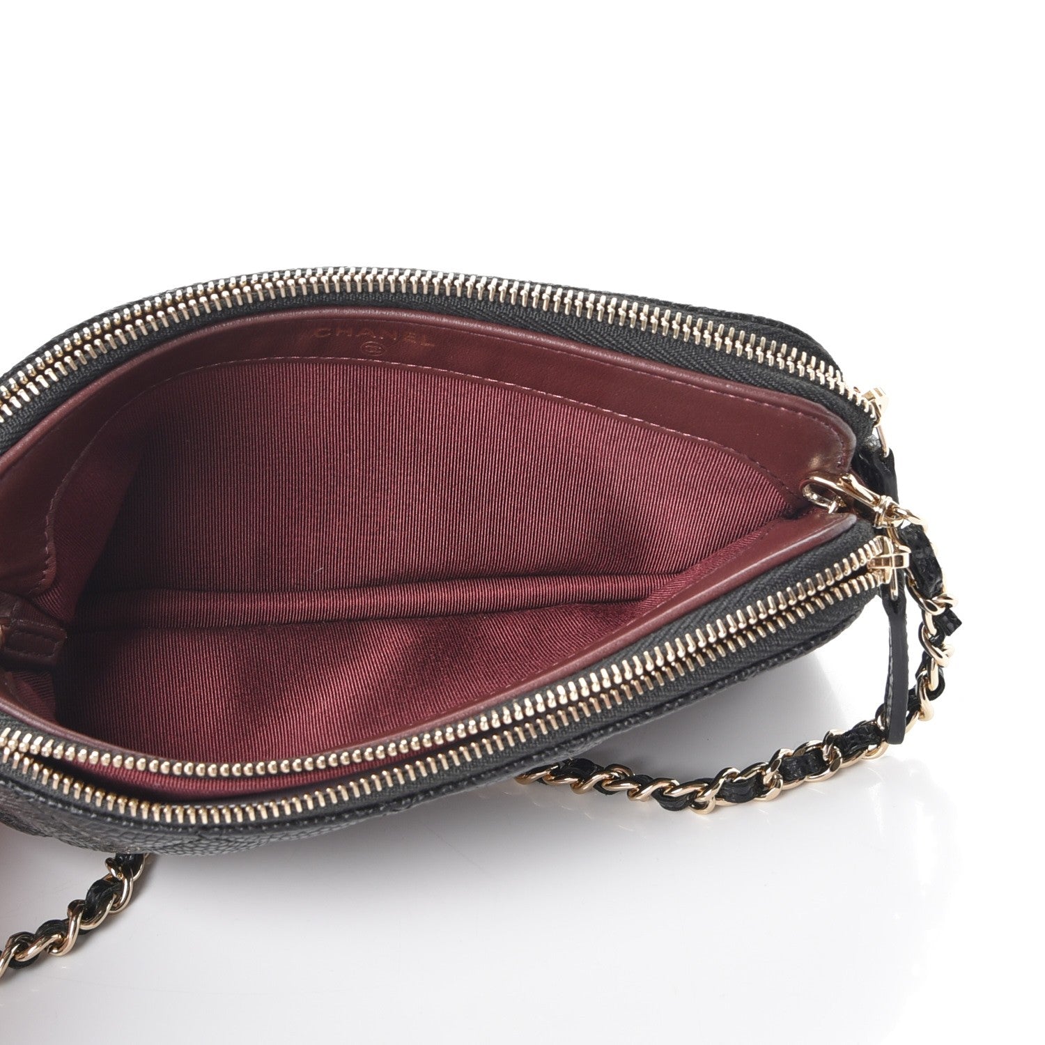 Chanel Caviar Quilted Small Clutch With Chain Black 5 of 9