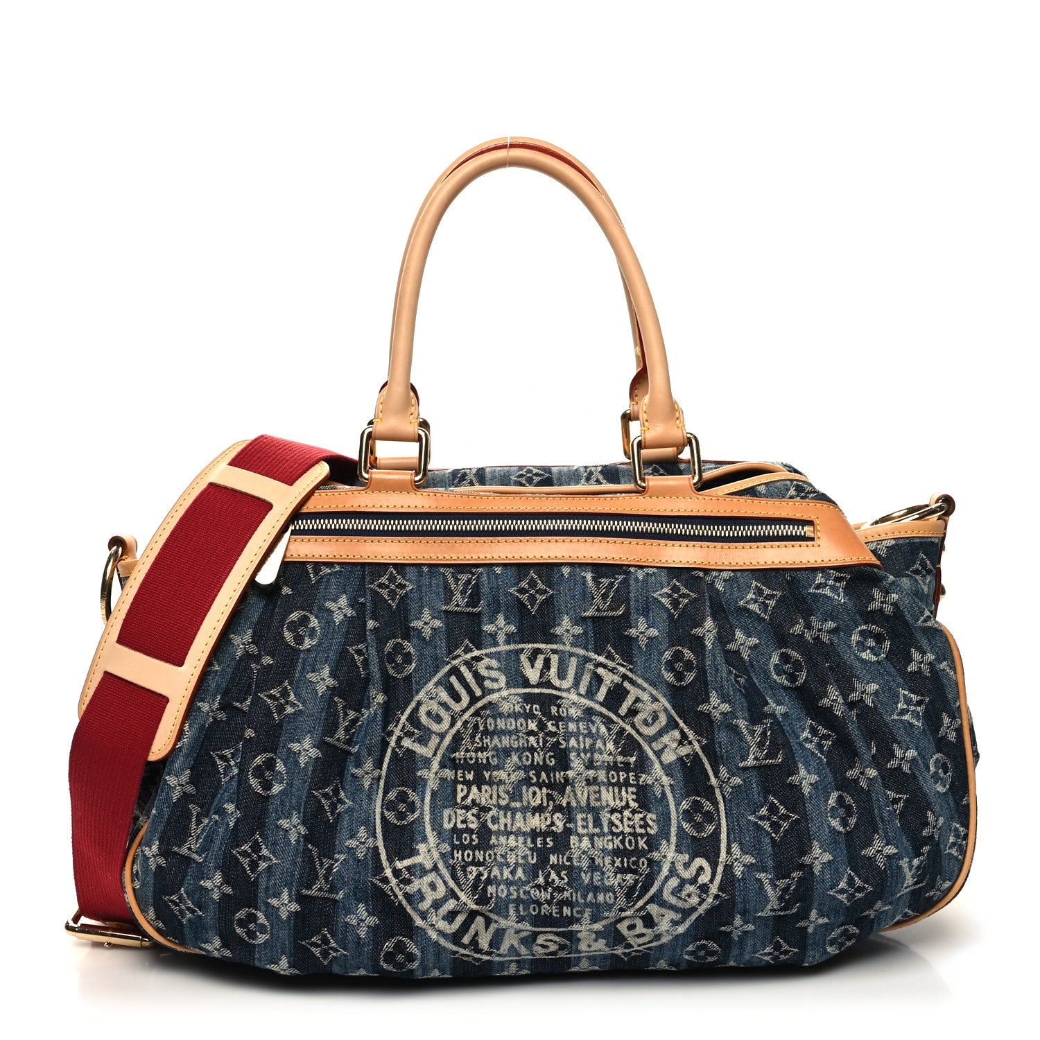 Louis Vuitton Denim Raye Cabas GM 1 of 13