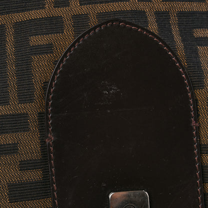 Fendi Zucca Buckle Shoulder Bag Tobacco 14 of 19