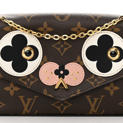 Louis Vuitton Monogram Valentine Dog Pochette Felicie Chain Wallet 10 of 22