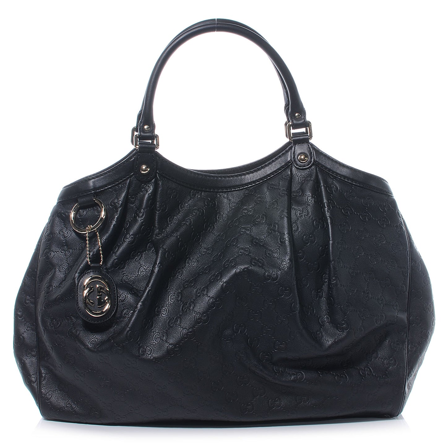 Guccissima Large Sukey Tote Black