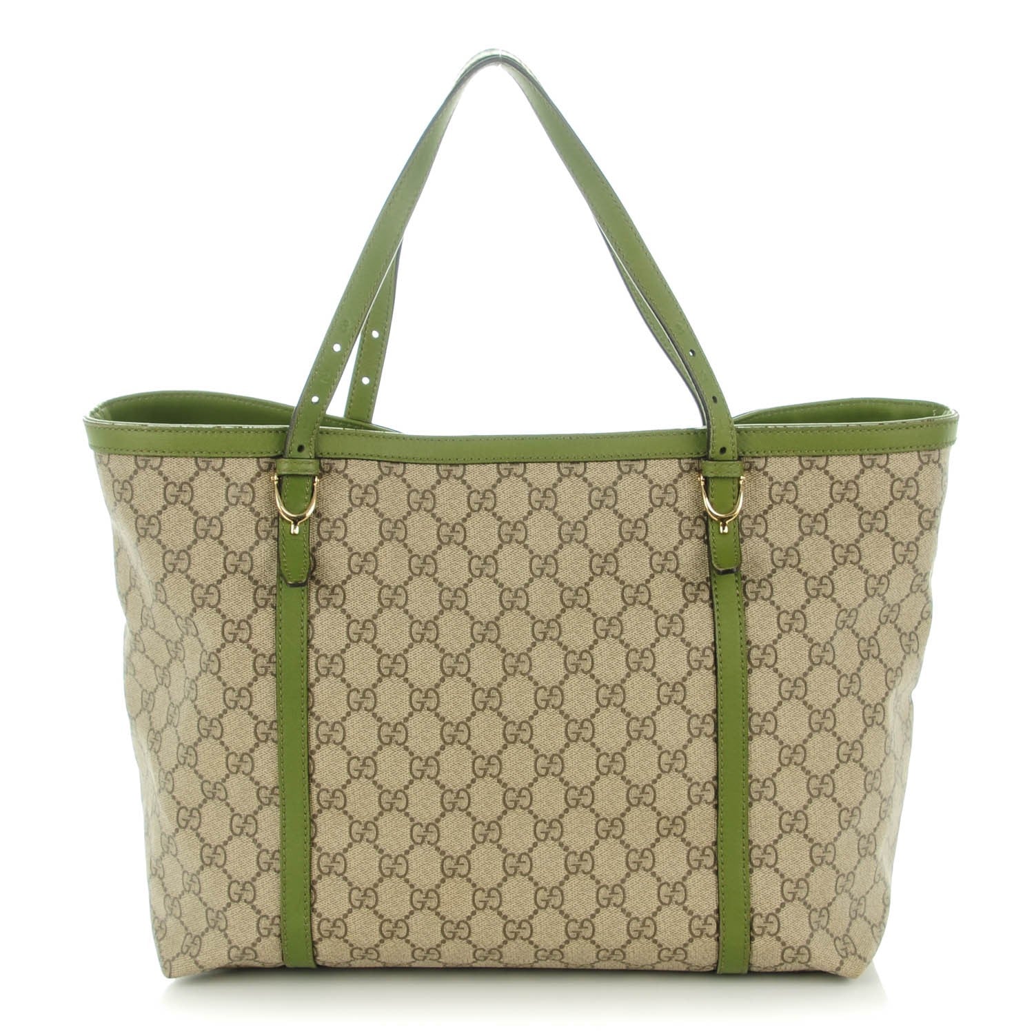 Gucci GG Supreme Monogram Medium Nice Tote Green 1 of 8
