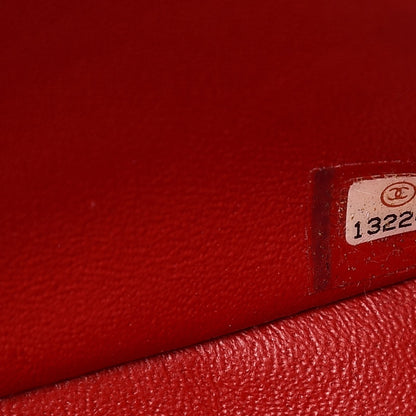 Chanel Caviar Quilted Jumbo Single Flap Red 7 of 8