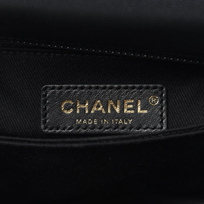 Chanel Caviar Lizard Embossed Quilted Mini Coco Handle Flap Black 6 of 11