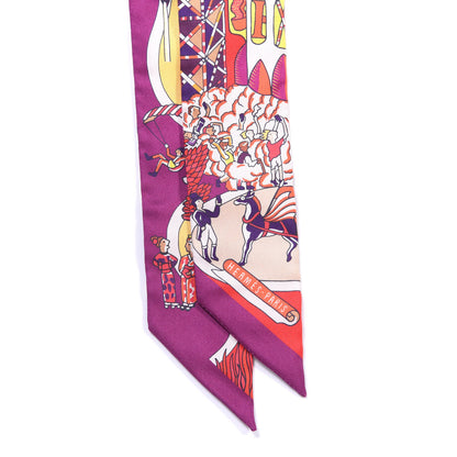 Hermes Silk Exposition Universelle Twilly Rouge Violet Jaune 2 of 4