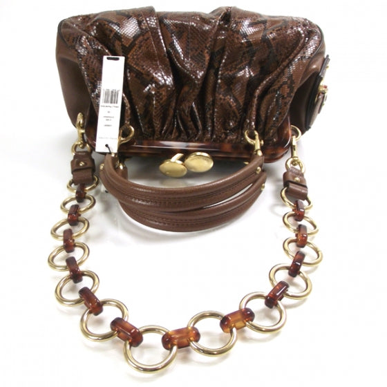 Python Small Stam Satchel Cinnamon