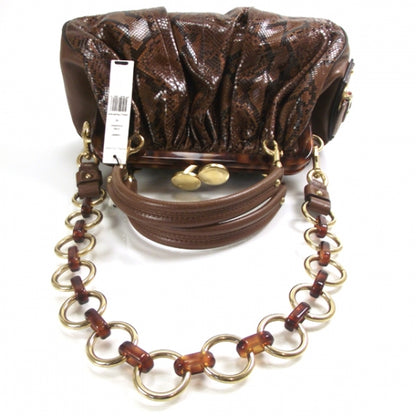 Marc Jacobs Python Small Stam Satchel Cinnamon 5 of 10