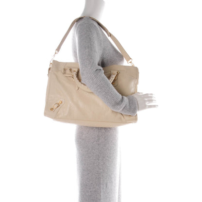 Balenciaga Agneau Giant 12 Gold Hardware City Blanc Creme Light Craie 2 of 8