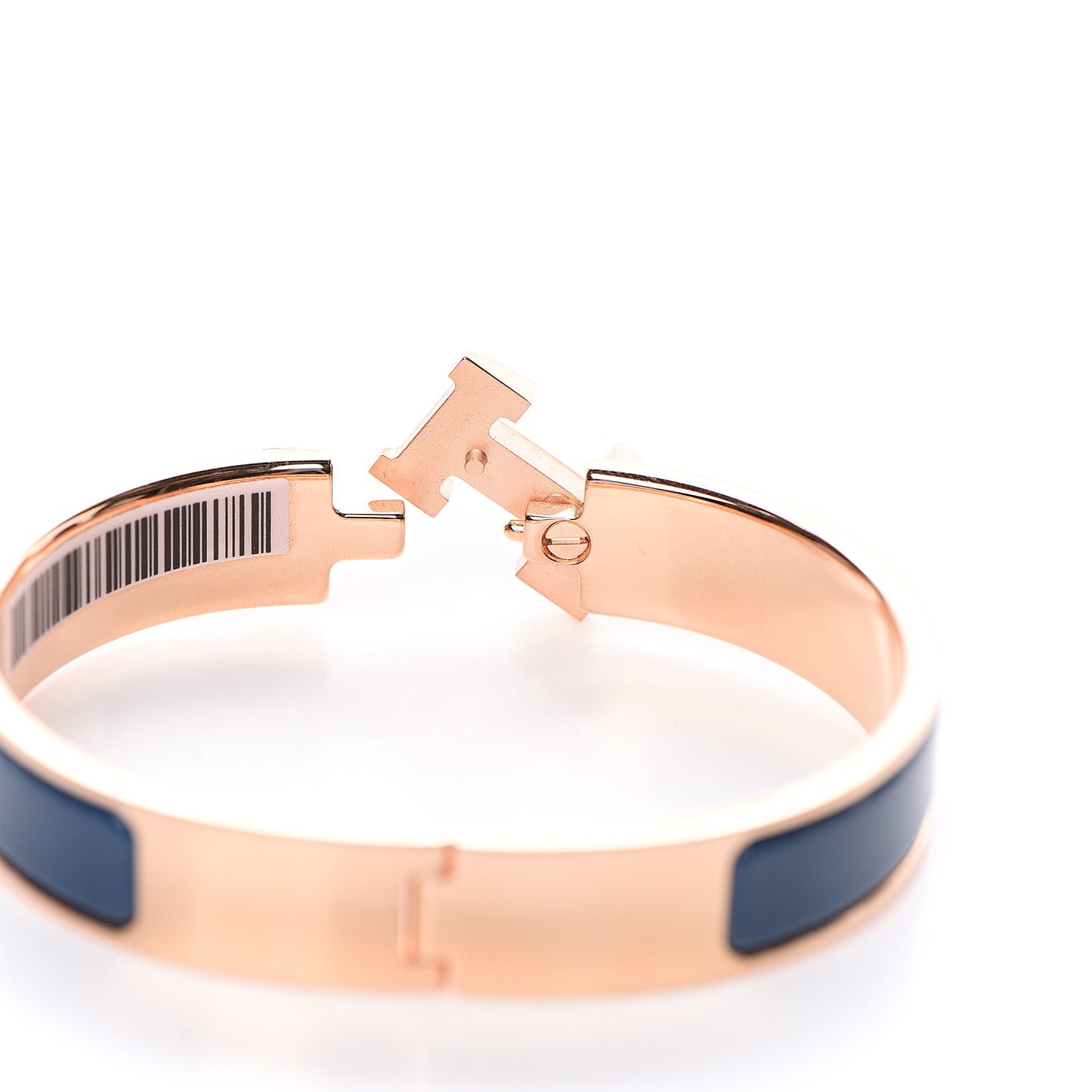 Enamel Narrow Clic Clac H Bracelet PM Bleu De Genes