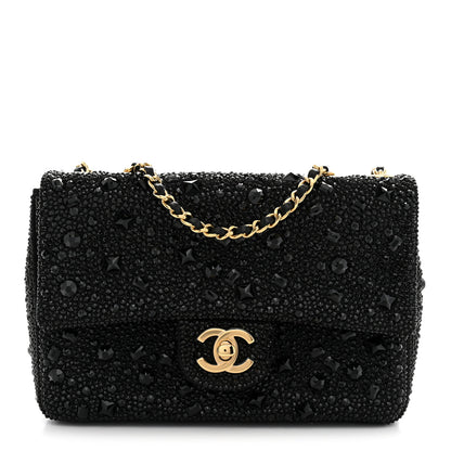 Chanel Strass Evening Flap Bag Black 1 of 11