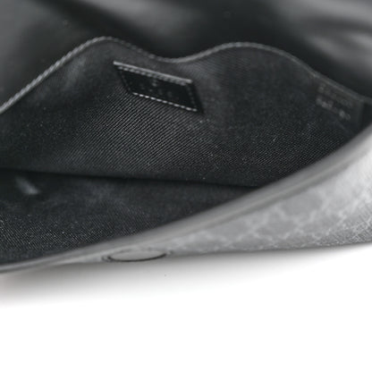 Gucci GG Supreme Monogram Web Slim Belt Bag Black Grey 5 of 10