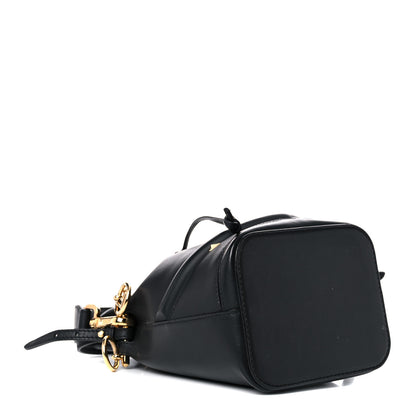 Fendi Vitello Century F is Fendi Eyebrow Monster Eyes Embossed Mini Mon Tresor Bucket Bag Black 4 of 11