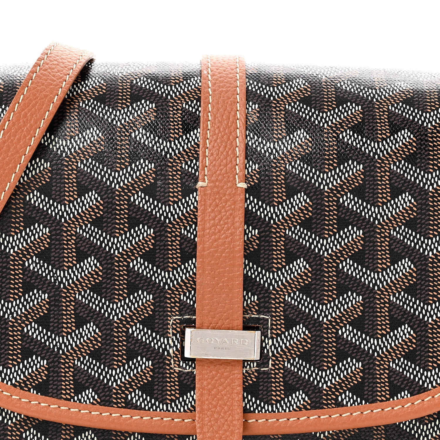Goyard Goyardine Belvedere II PM Messenger Bag Black Gold 6 of 10