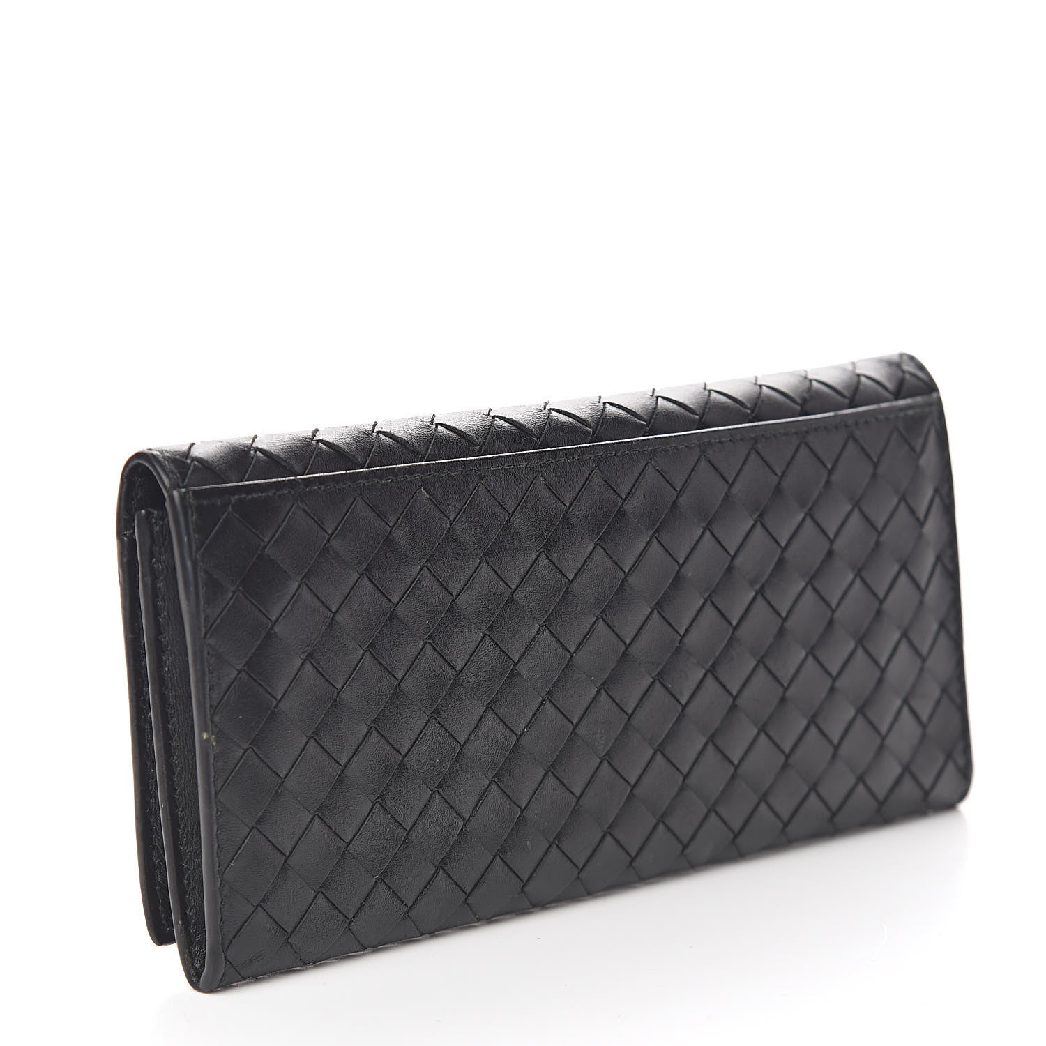 Bottega Veneta Nappa Intrecciato Flap Wallet Black 3 of 12