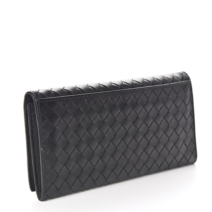 Bottega Veneta Nappa Intrecciato Flap Wallet Black 3 of 12