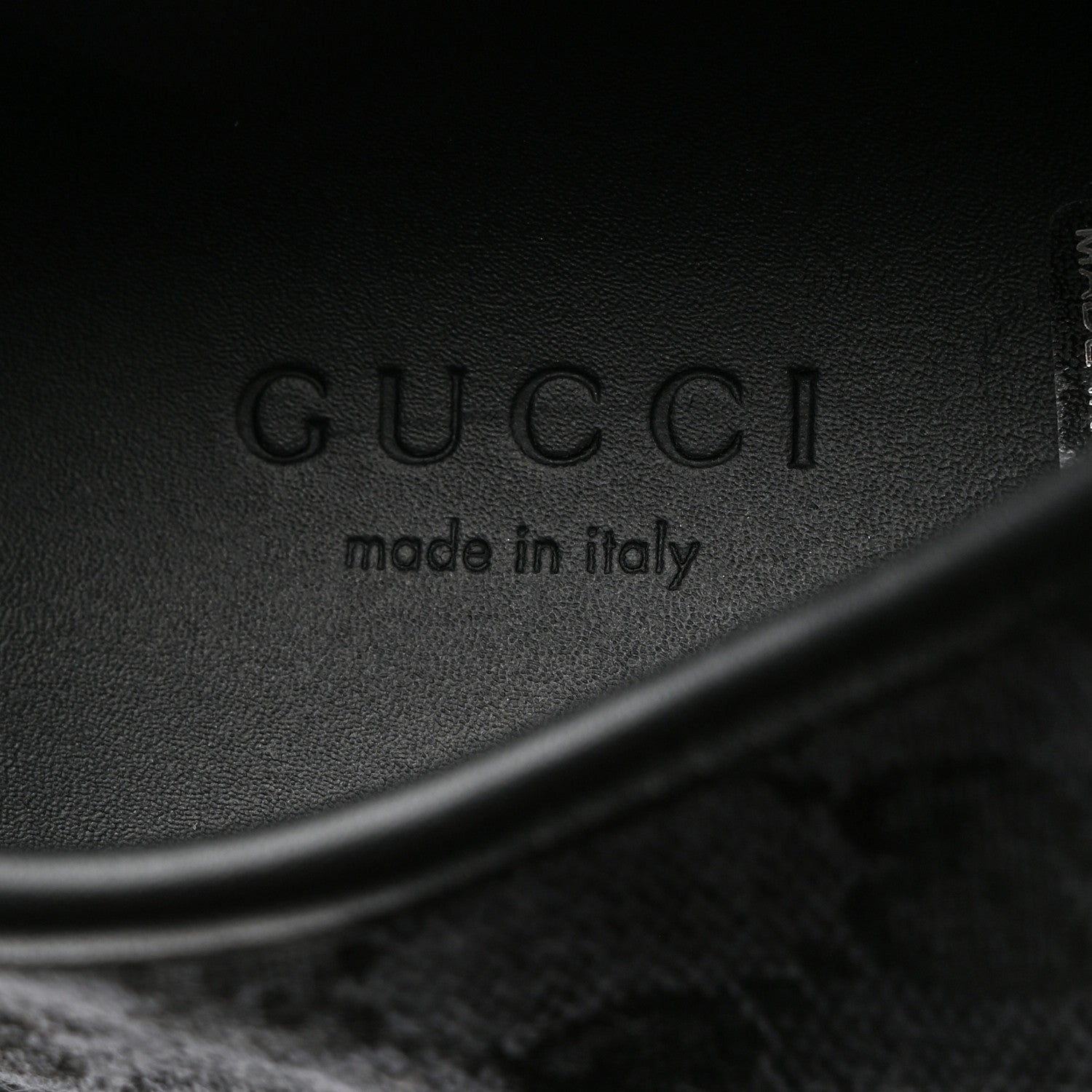 Gucci GG Monogram Calfskin Womens Low Top Sneakers 37.5 Piombo Black 6 of 8