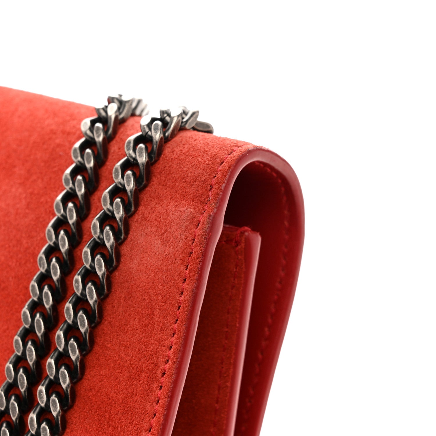 Saint Laurent Suede Star Medium Classic Monogram Kate Satchel Berry Red 13 of 15