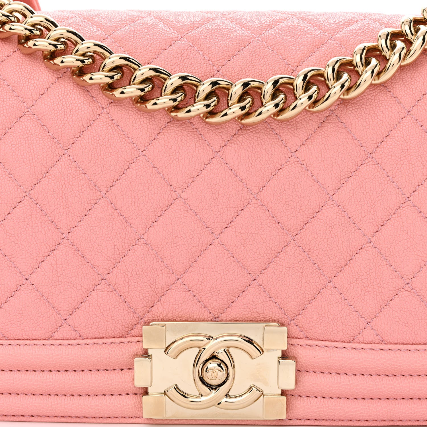 Chanel Caviar Quilted Medium Boy Flap Pink 8 of 10