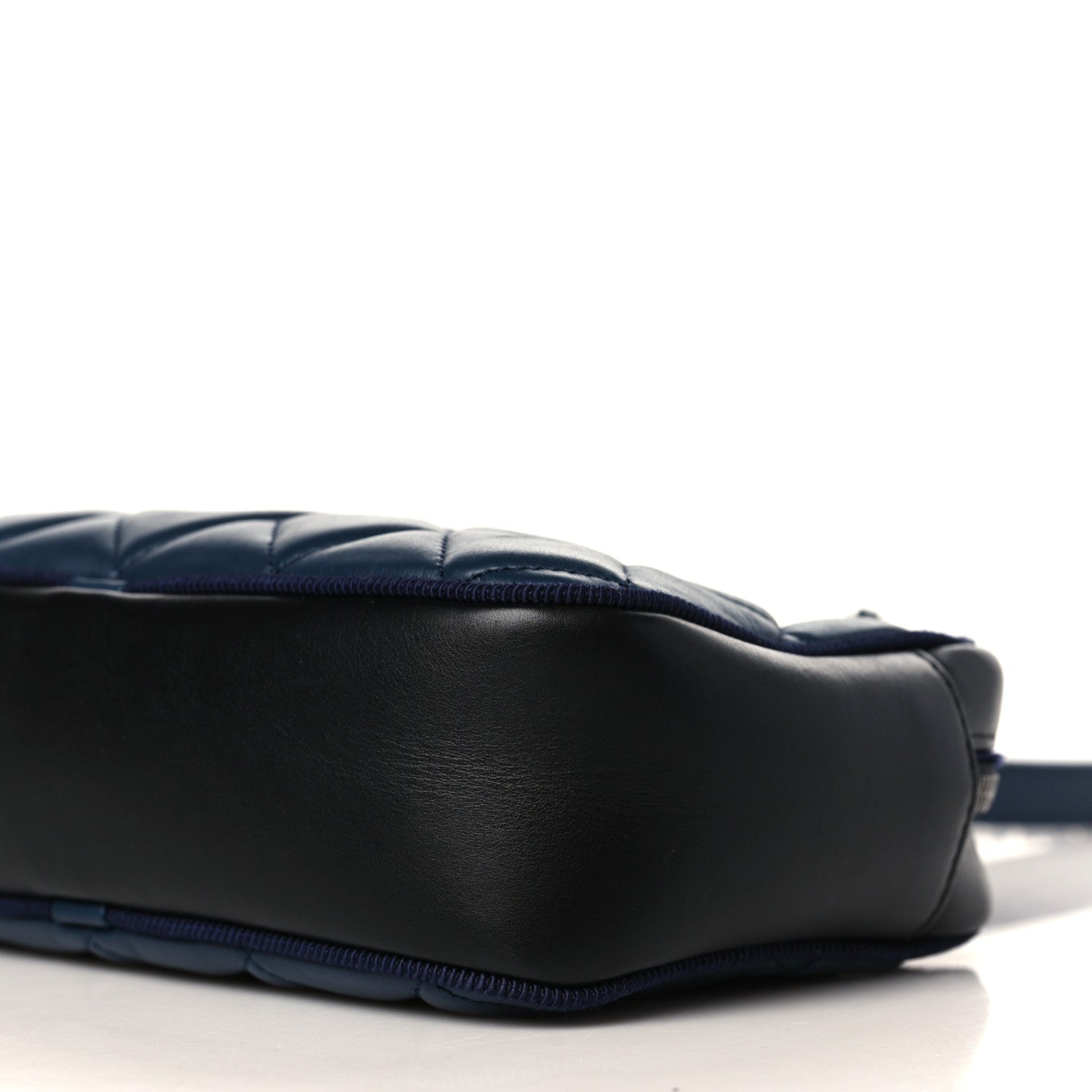 Chanel Calfskin Quilted Small Ballerine Camera Case Dark Blue 8 of 8