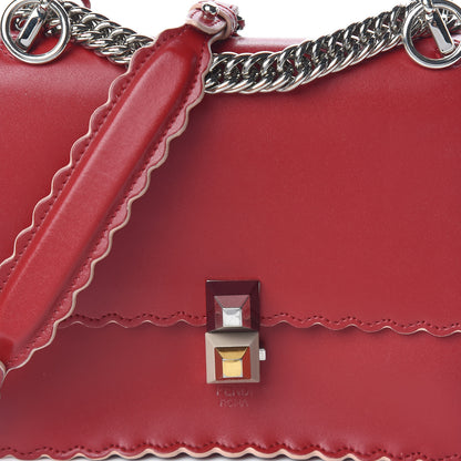 Fendi Vitello Liberty Scalloped Studded Small Kan I Shoulder Bag Fragola 12 of 22
