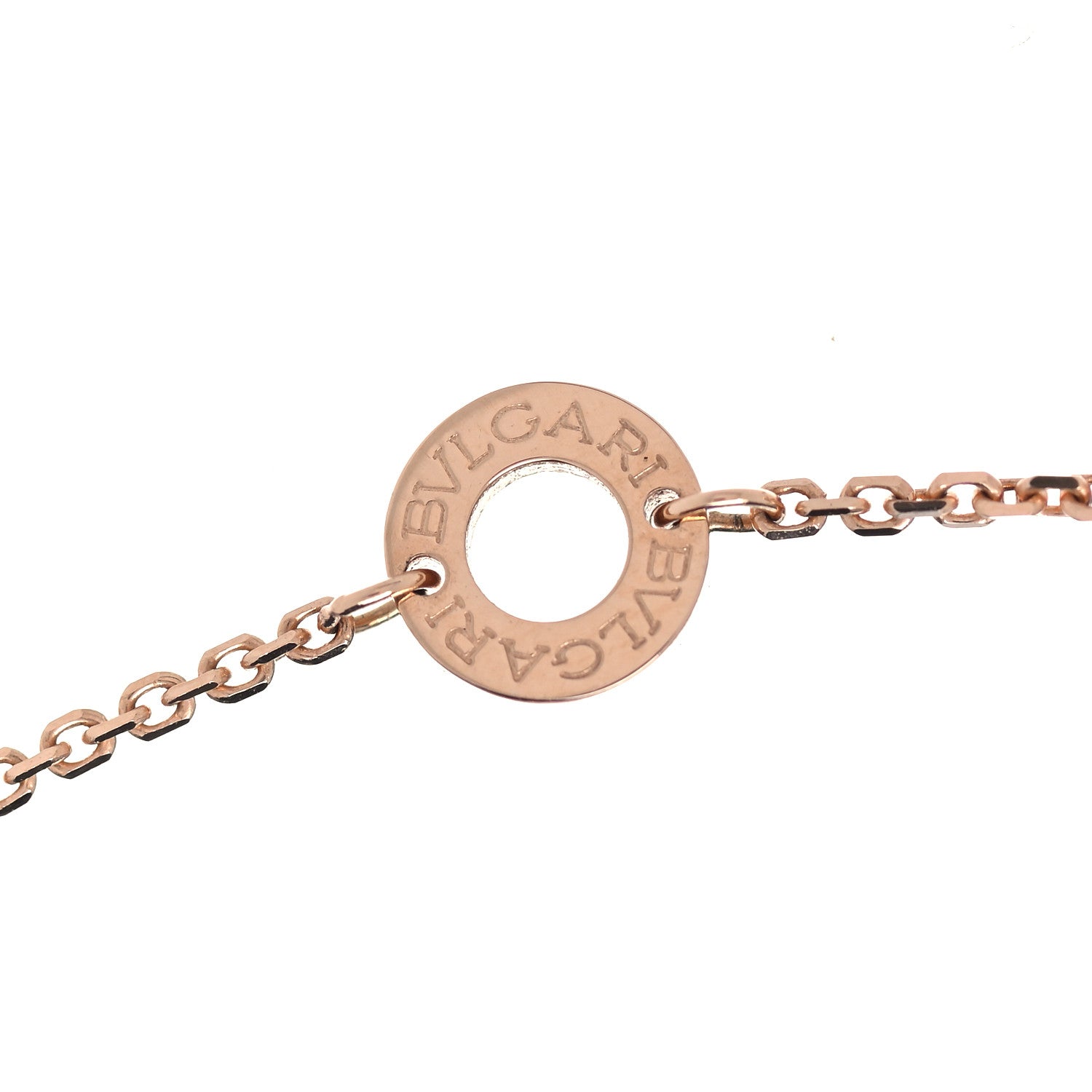 Bulgari 18K Rose Gold Diamond Mother of Pearl Small Divas' Dream Pendant Necklace 3 of 5