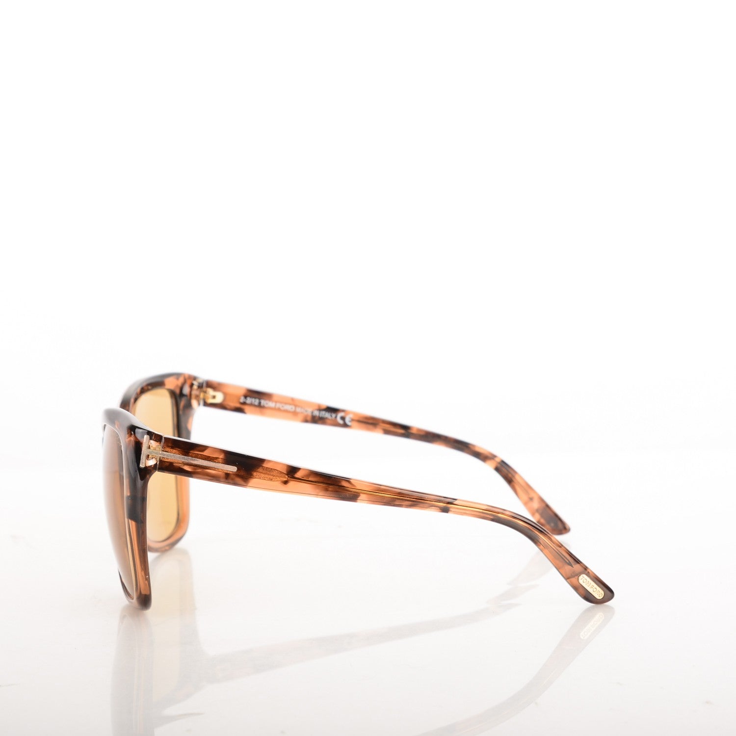 Tom Ford Carli Oversize Square Cateye Sunglasses TF295 Havana 2 of 4