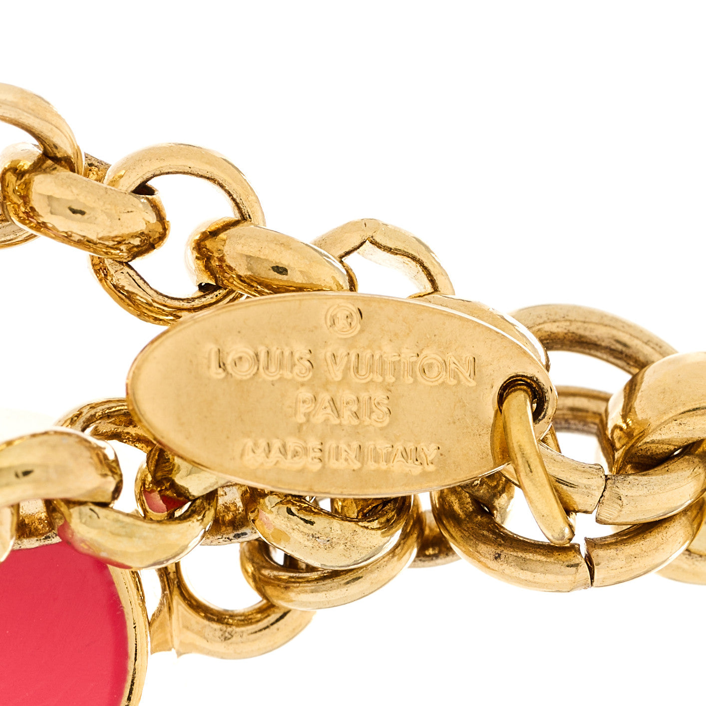 Fleur De Monogram Bag Charm Pink