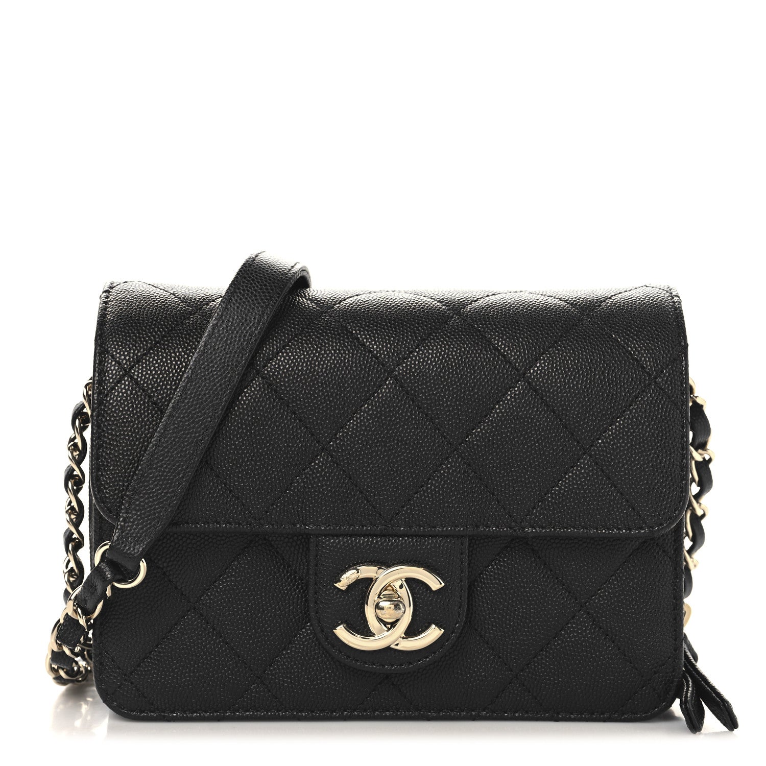 Chanel Caviar Quilted Like A Wallet Flap Black 1 of 12