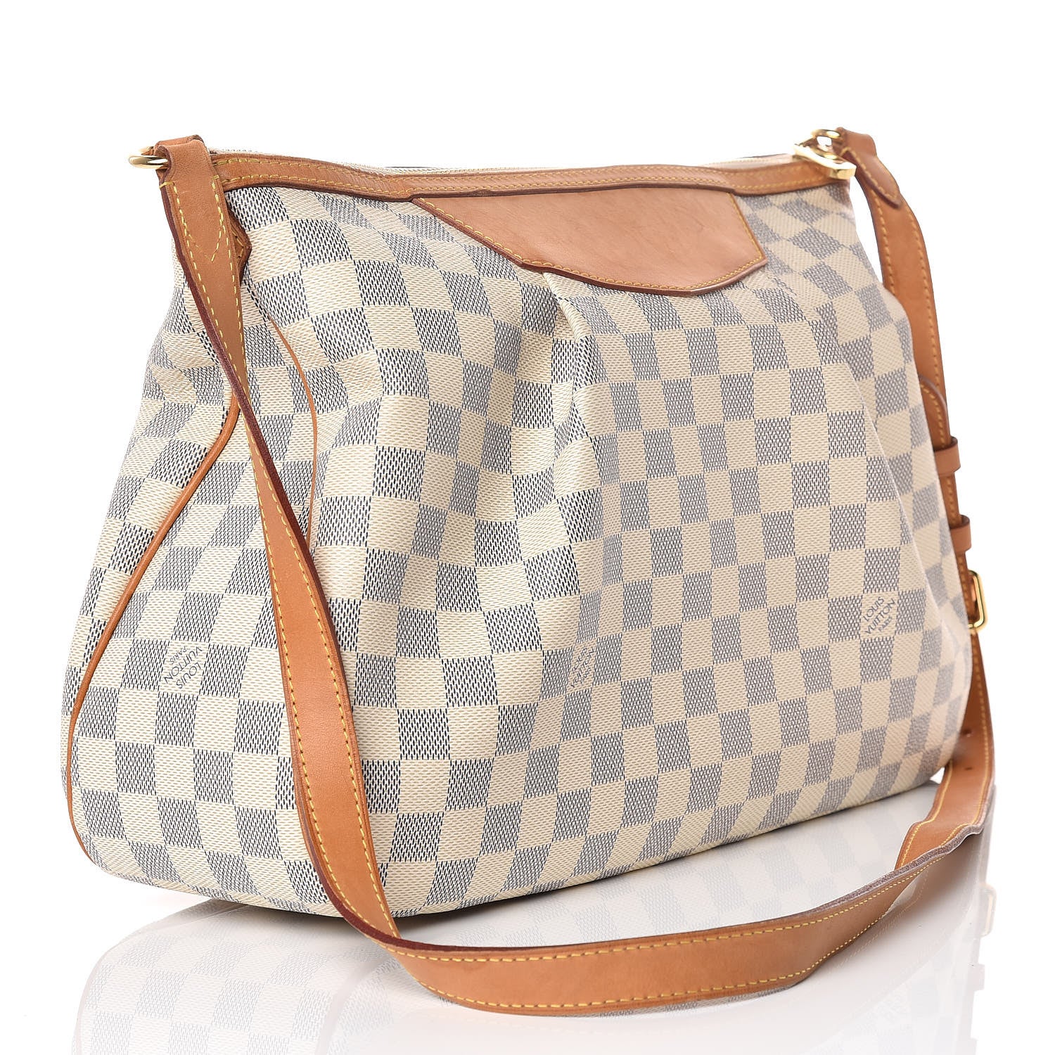 Louis Vuitton Damier Azur Siracusa MM 3 of 14