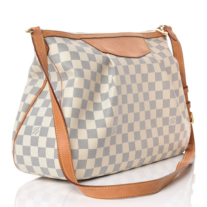 Louis Vuitton Damier Azur Siracusa MM 3 of 14