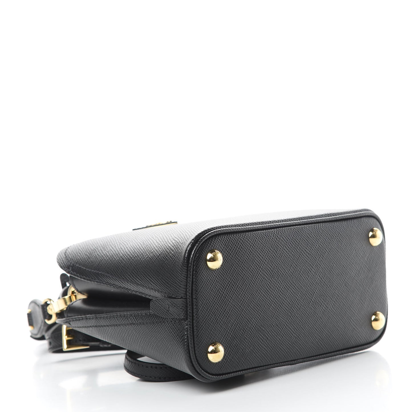 Saffiano Cuir Micro Matinee Tote Black