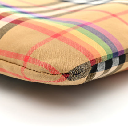 Burberry Vintage Rainbow Check Shopper Tote White 8 of 13