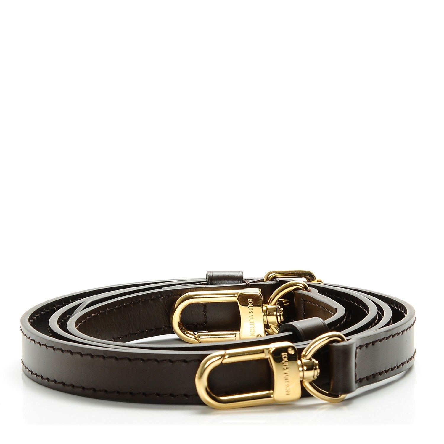 Louis Vuitton Calfskin 16mm Adjustable Shoulder Strap Brown 1 of 6