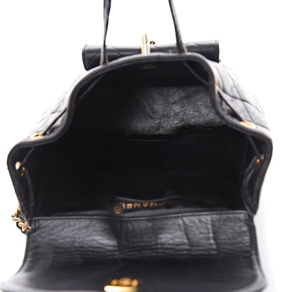 Chanel Lambskin Quilted CC Chain Backpack Black 5 of 13