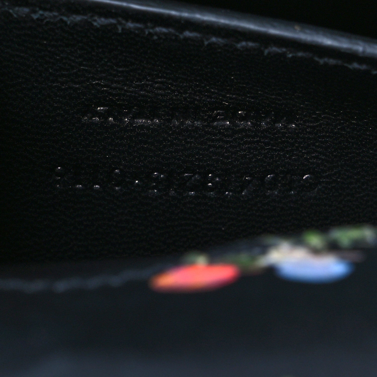 Saint Laurent Calfskin Prairie Flower Printed Classic Monogram Kate Clutch Black Multicolor 8 of 9