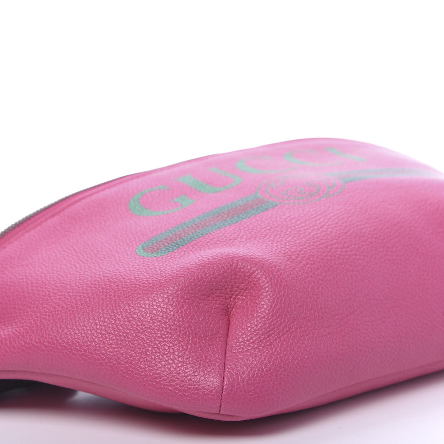 Grained Calfskin Logo Belt Bag Pink