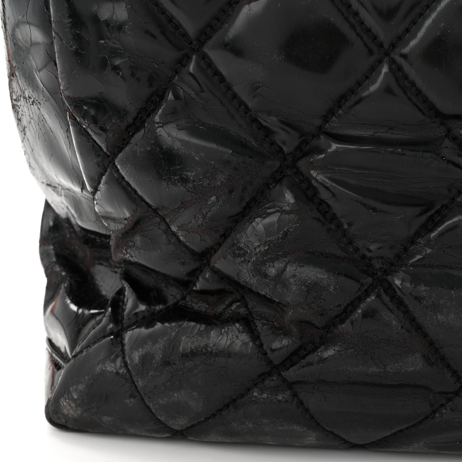 Chanel Vinyl Quilted Large Paris Biarritz Tote Black 13 of 14