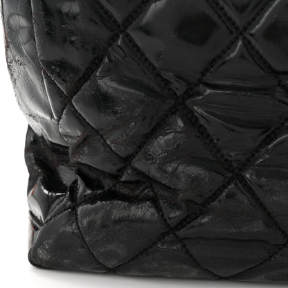 Chanel Vinyl Quilted Large Paris Biarritz Tote Black 13 of 14