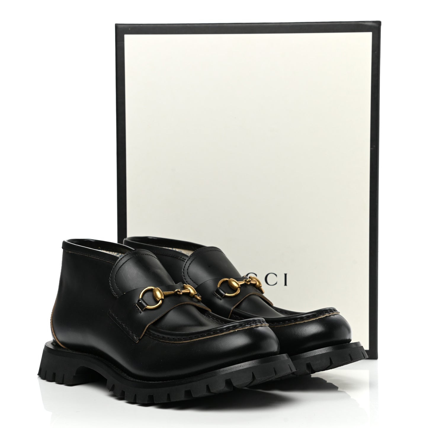 Cordovan Lux Mens Harald Horsebit Ankle Boots 8 Black