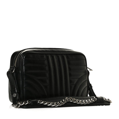 Prada Soft Calfskin Diagramme Crossbody Bag Black 2 of 14