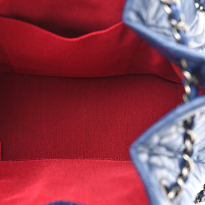 Chanel Aged Calfskin Quilted Small Gabrielle Backpack Navy 5 of 12