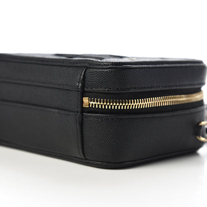 Chanel Caviar Quilted Small CC Filigree Vanity Case Black 8 of 9