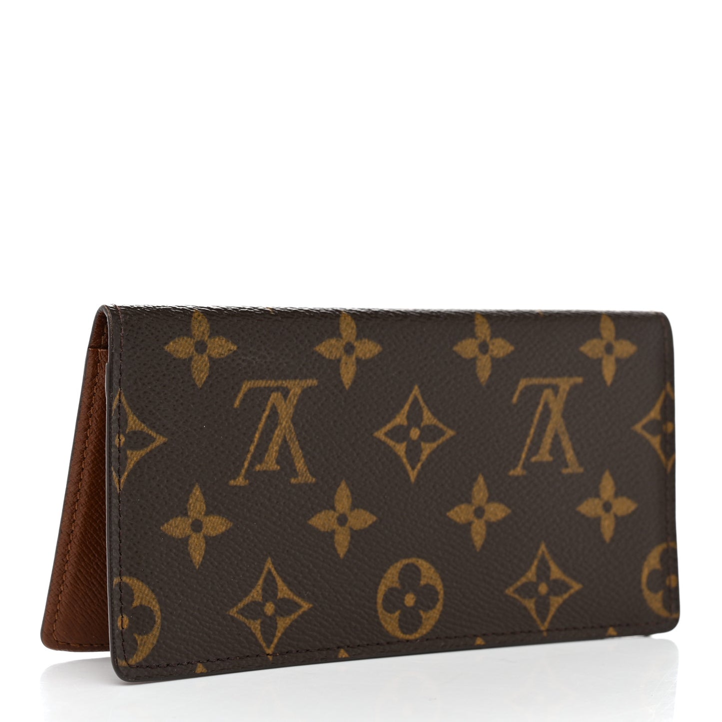 Monogram Simple Checkbook Holder Wallet