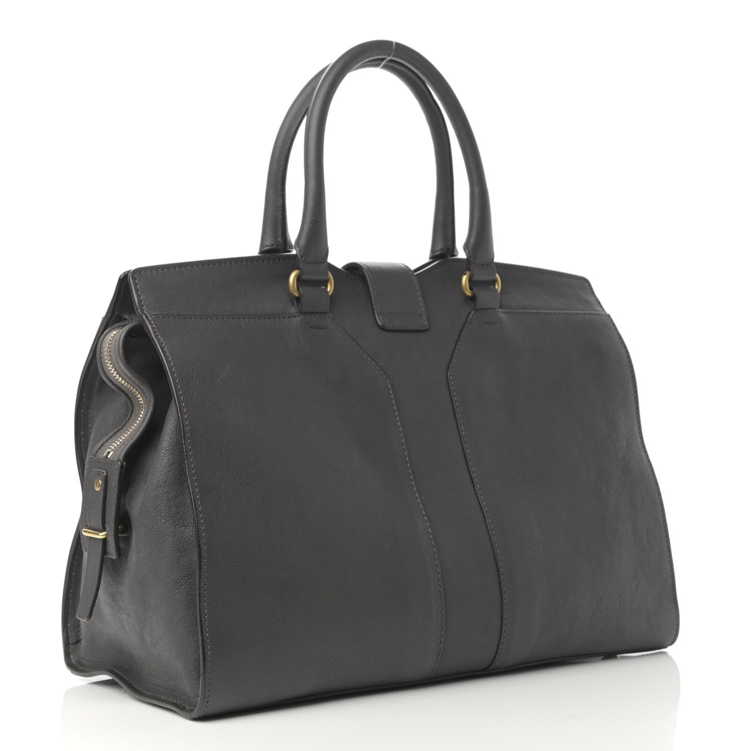 Saint Laurent Sheepskin Medium Cabas ChYc Grey 3 of 13