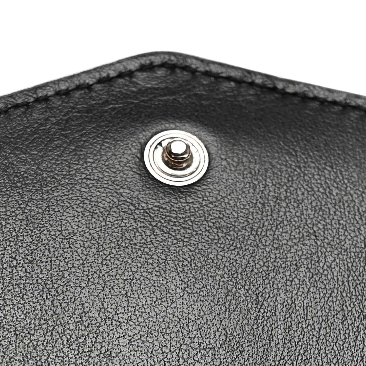 Calfskin Crocodile Embossed Monogram Uptown Wallet Black