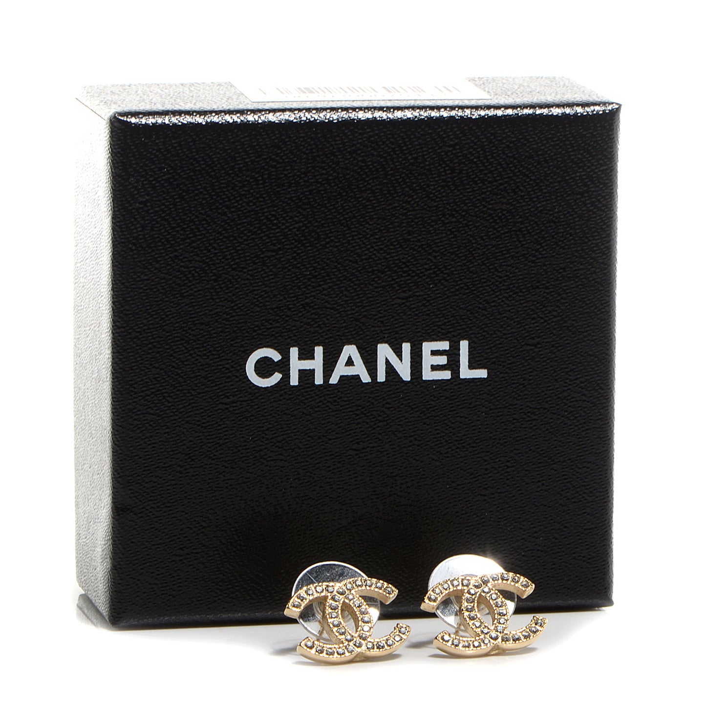 Crystal CC Earrings Gold
