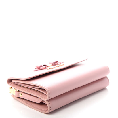 Miu Miu Soft Calfskin Bow Bi-Fold Wallet Pesco Petalo 4 of 7