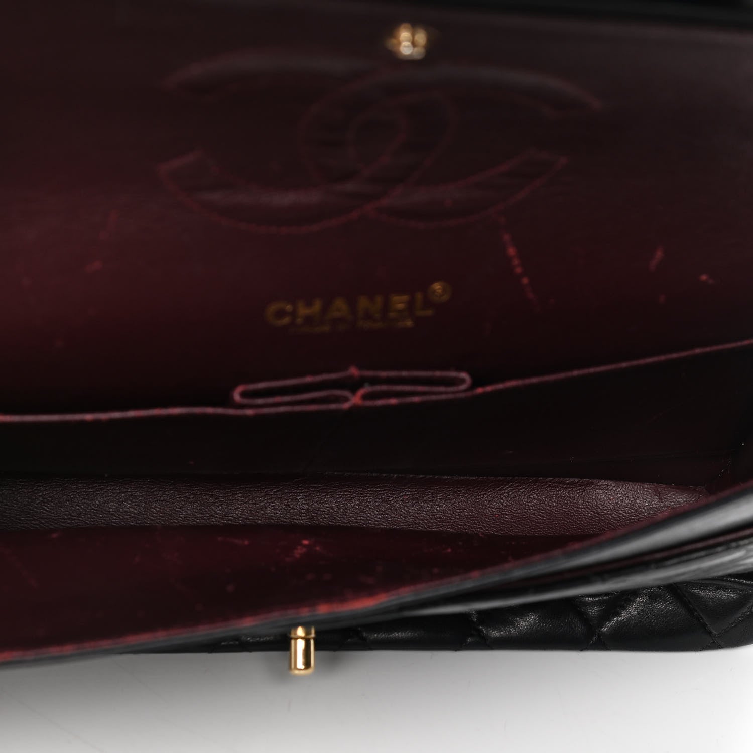 Chanel Lambskin Quilted Medium Double Flap Black 5 of 6