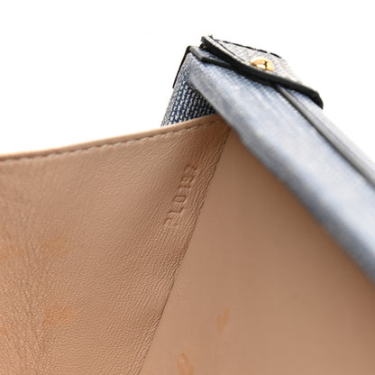 Louis Vuitton Coated Canvas Denim Petite Malle Blue 7 of 12