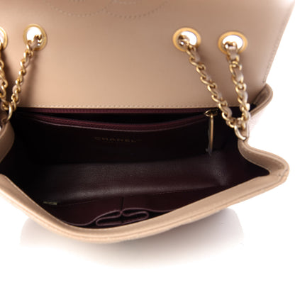Chanel Caviar Quilted Small CC Filigree Flap Beige 5 of 11